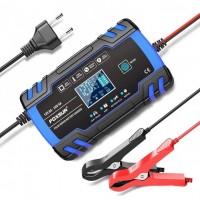 Зарядний пристрій для автомобільного АКБ Foxsur 122408D 12V/8A 24V/4A Зарядний пристрій для автомобільного АКБ Foxsur 122408D 12V/8A 24V/4A