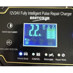 Зарядний пристрій для автомобільного АКБ Voltronic 122408D 12V/8A 24V/4A Зарядний пристрій для автомобільного АКБ Voltronic 122408D 12V/8A 24V/4A