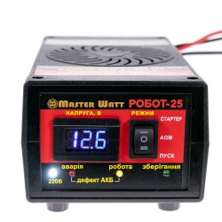 Пуско-Зарядное устройство РОБОТ-25 Master Watt 2 - 400 А*ч Цифровая индикация